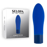 Selopa Cobalt Cutie - 4 Inch Silicone Rechargeable Bullet Vibrator BULLETS